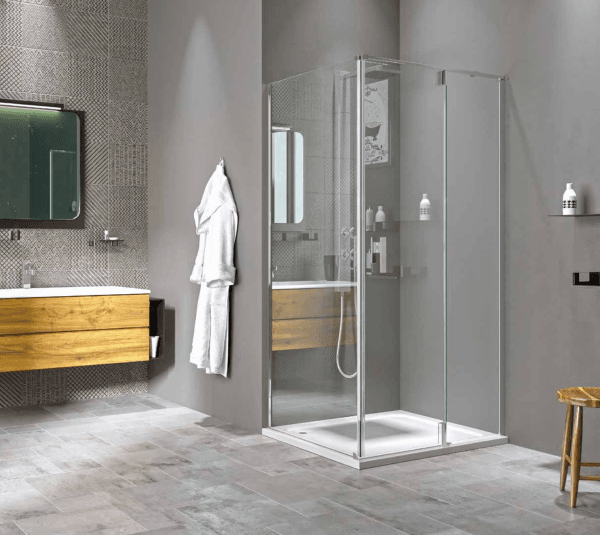 SPESSO 1 Sabit 1 Açılır 1 Yan Panel Kare Ön Cephe Girişli