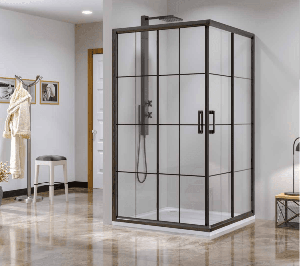 ELEGANT 2 Sabit 2 Kayar Kare Köşe Girişli
