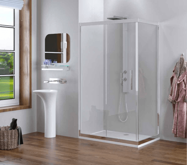 PUKKA 1 Sabit 1 Kayar 1 Yan Panel Dikdörtgen Ön Cephe Girişli