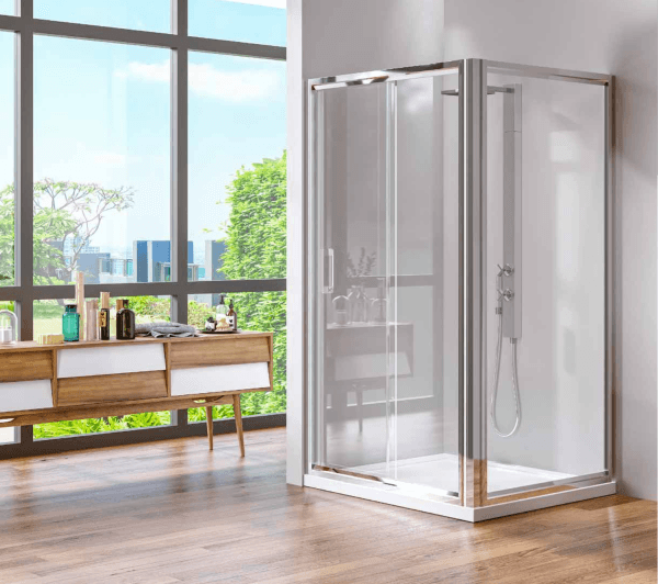 ELEGANT 1 Sabit 1 Kayar 1 Yan Panel Kare Ön Cephe Girişli