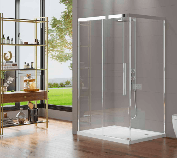 PUKKA SLIM V1 1 Sabit 1 Kayar 1 Yan Panel Dikdörtgen Ön Cephe Girişli