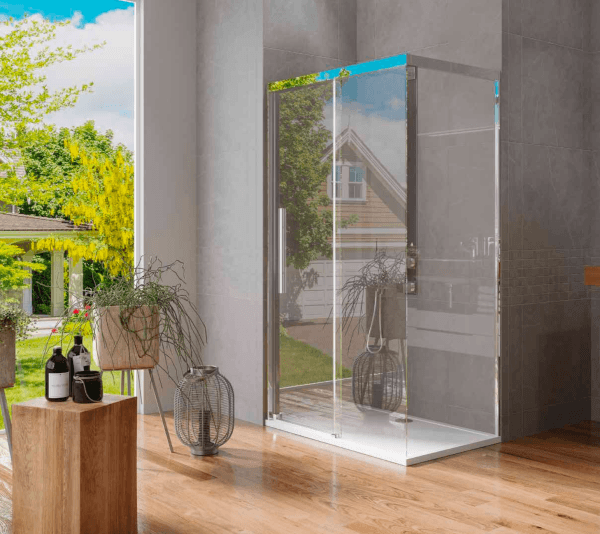 PUKKA SLIM V1 1 Sabit 1 Kayar 1 Yan Panel Dikdörtgen Ön Cephe Girişli