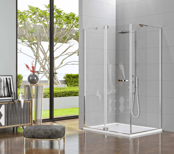 ASSE 1 Sabit 1 Açılır 1 Yan Panel Dikdörtgen Ön Cephe Girişli